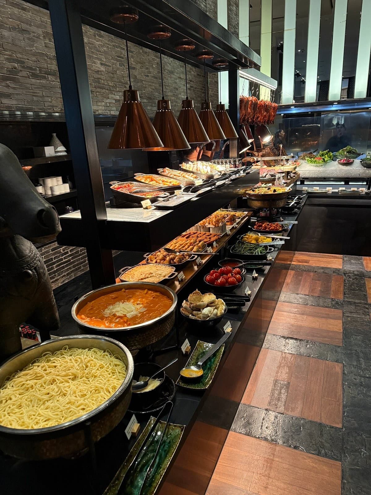 Buffet spread at Jaya at The Setai, Miami Beach