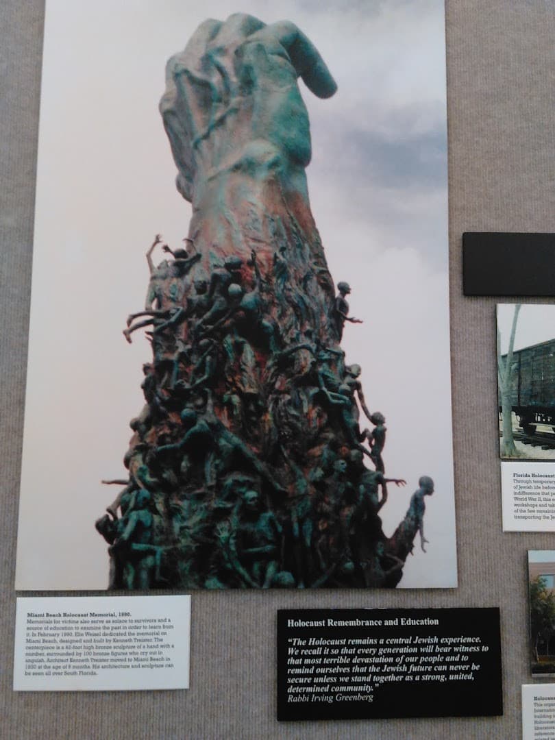 Holocaust memorial artwork at Jewish Museum of Florida-FIU, Miami Beach