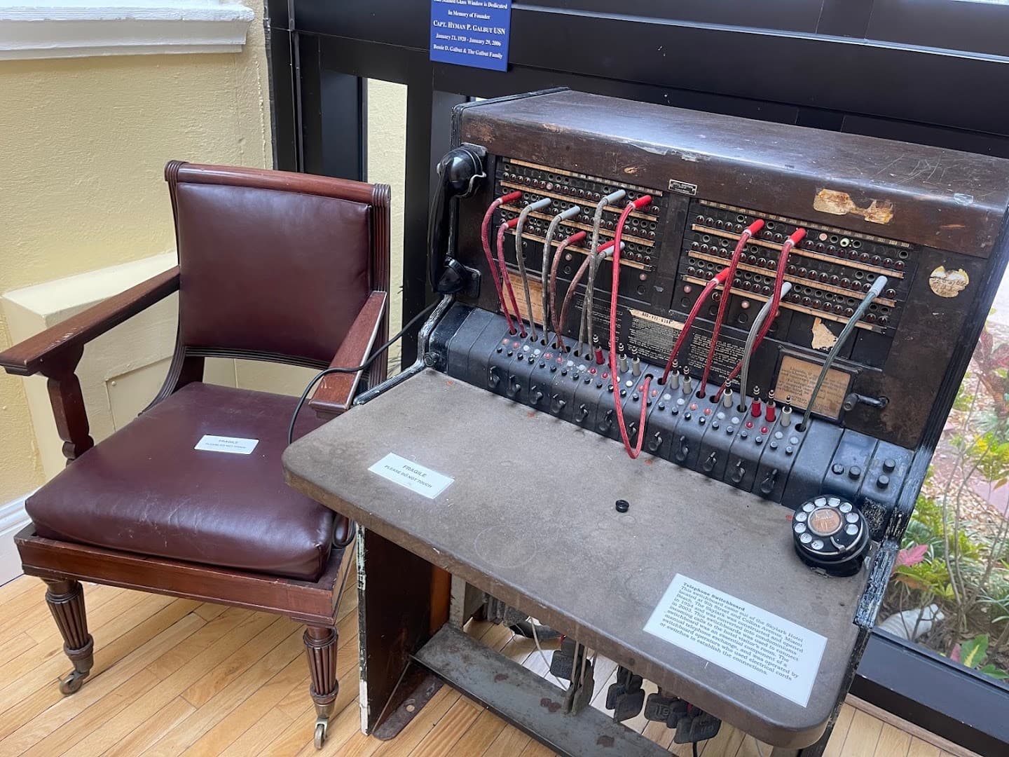 Historic switchboard exhibit at Jewish Museum of Florida-FIU in Miami Beach