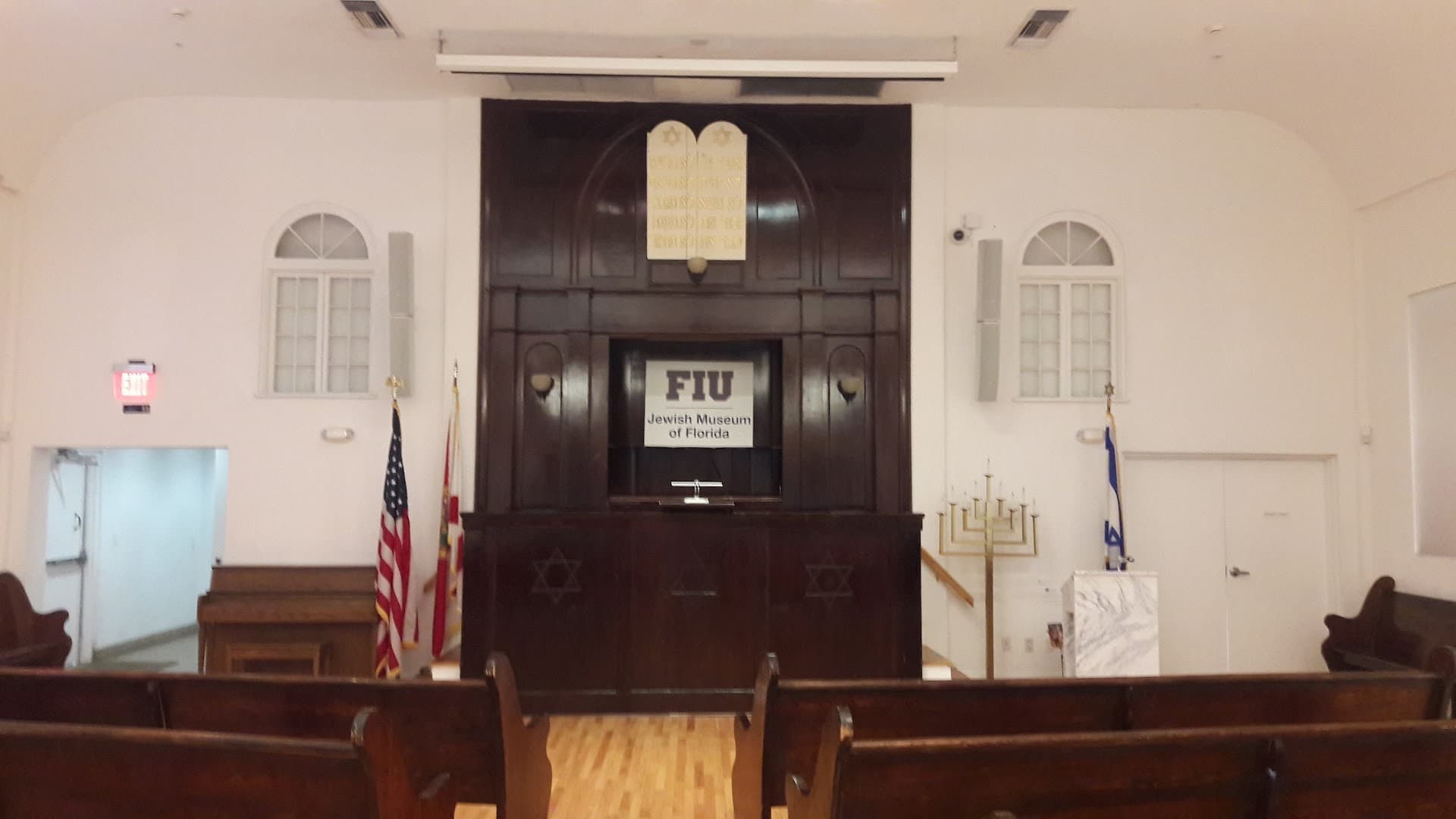 Interior view of Jewish Museum of Florida-FIU in Miami Beach