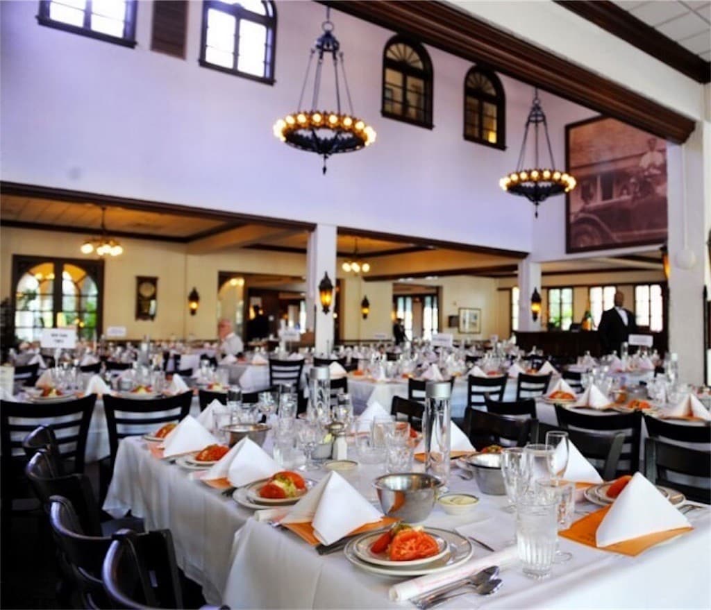 Dining area at Joe's Stone Crab in Miami Beach