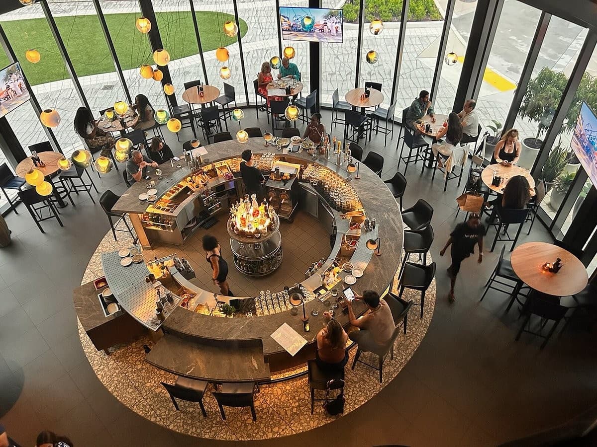 Interior view of JOEY Aventura restaurant in Miami