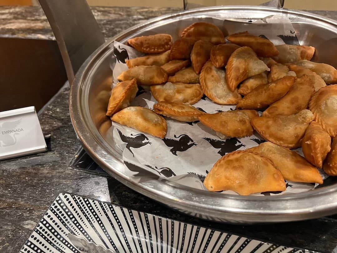 Delicious empanadas at JW Marriott Marquis Miami