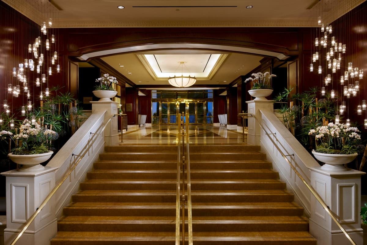 JW Marriott Miami elegant lobby with floral decor