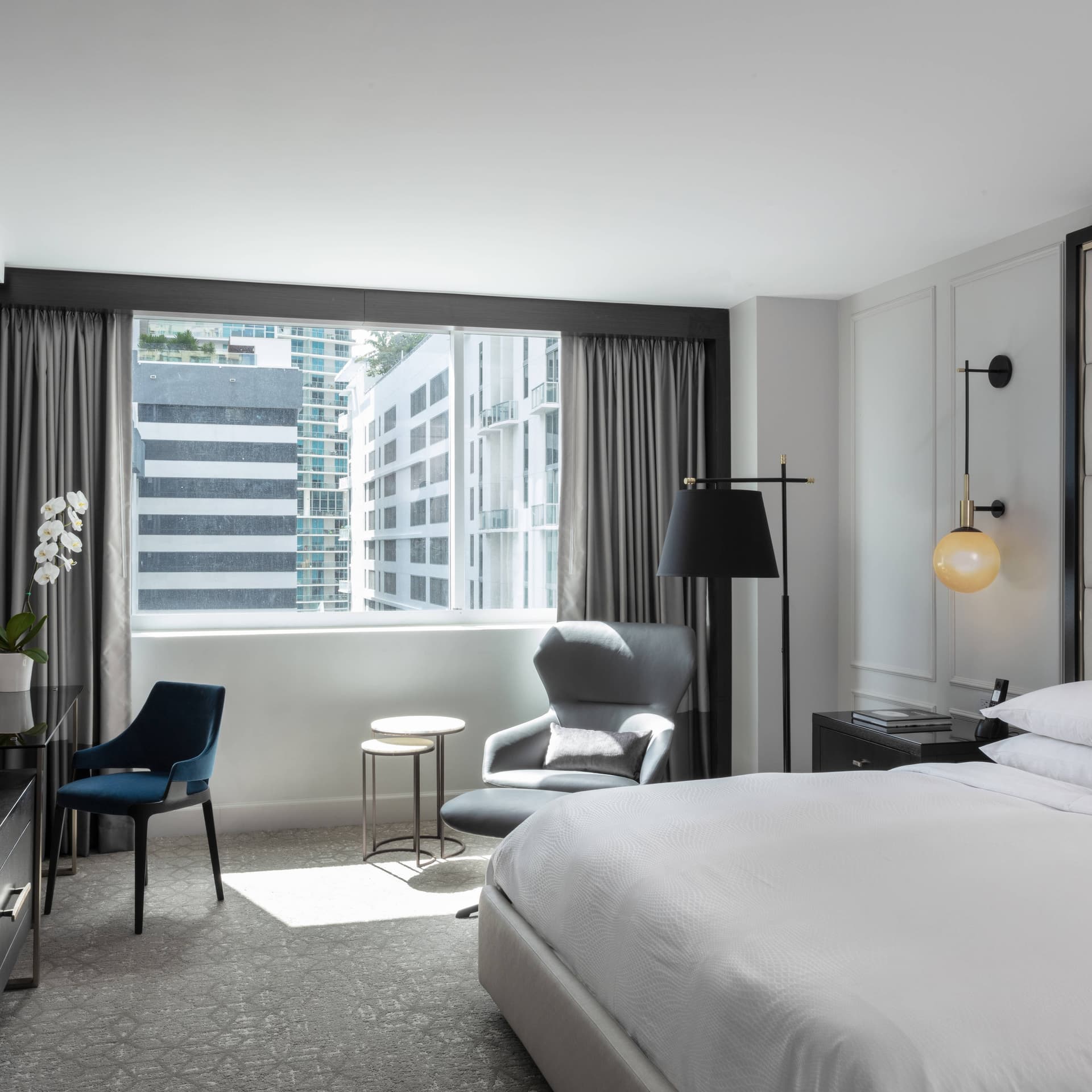 Luxury guest room at JW Marriott Miami