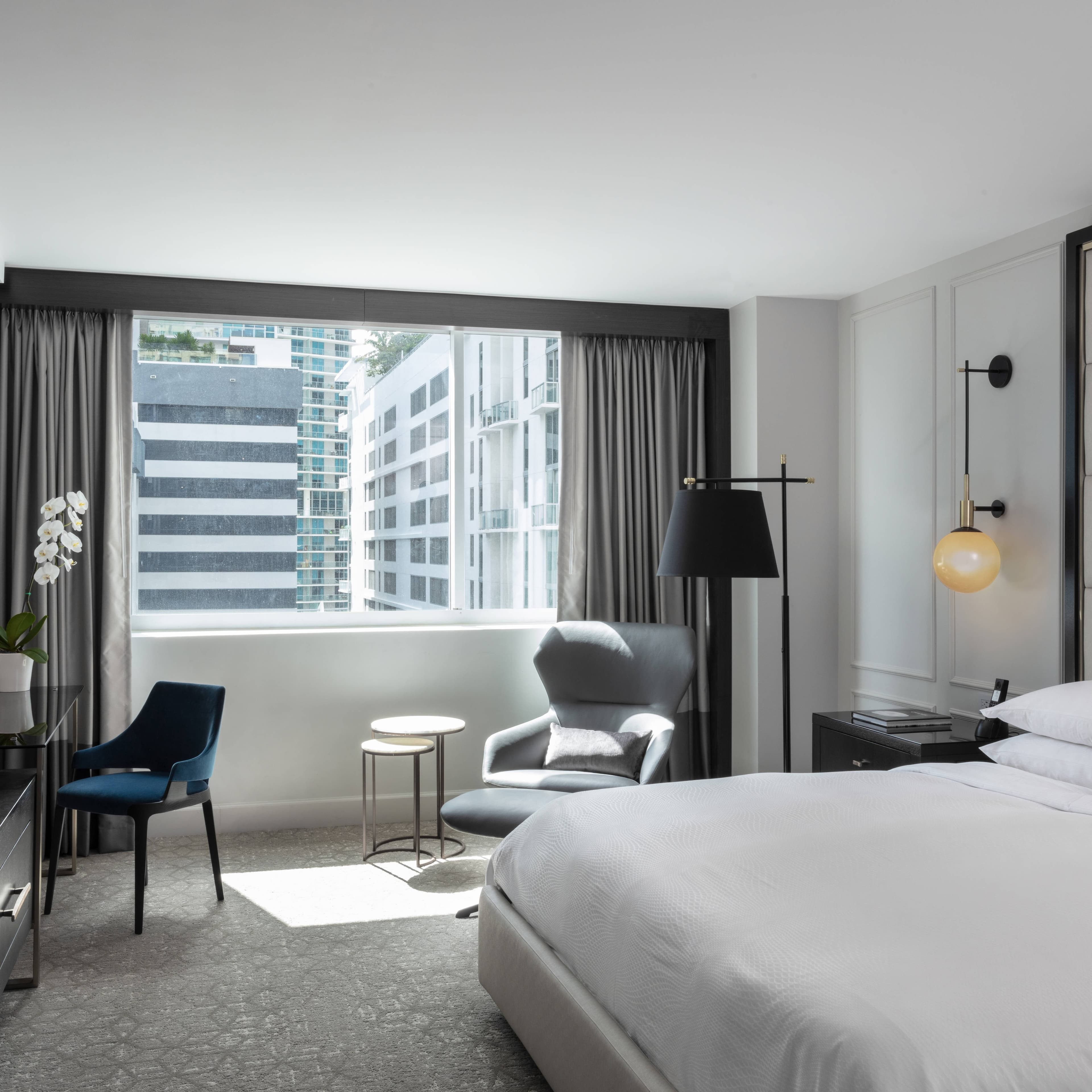 Luxury guest room at JW Marriott Miami