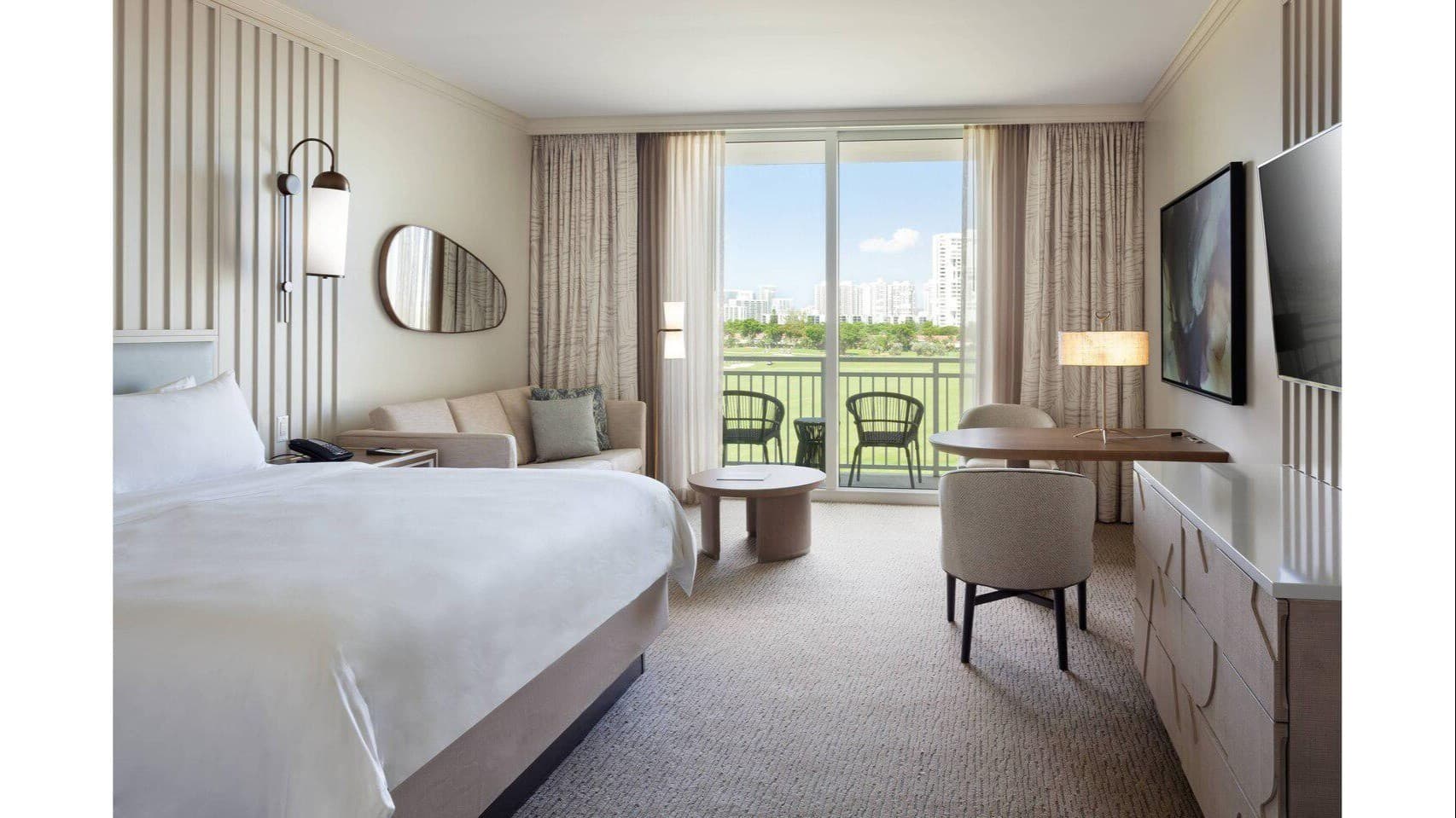 Luxury room at JW Marriott Miami Turnberry Resort & Spa in Aventura