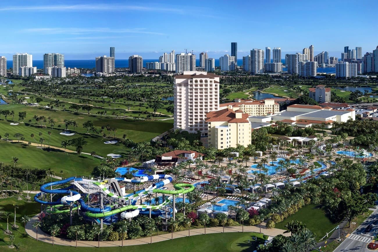 JW Marriott Miami Turnberry Resort & Spa aerial view