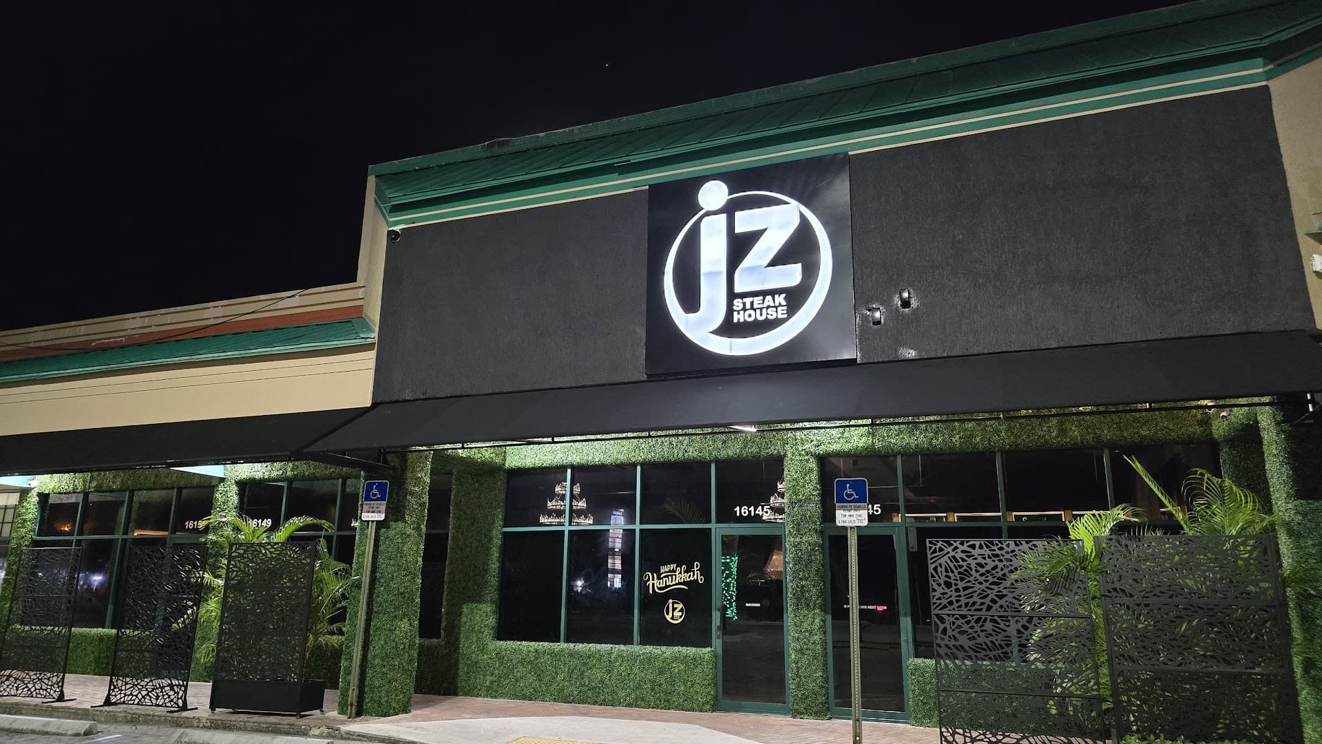 JZ Steakhouse Aventura exterior in North Miami Beach