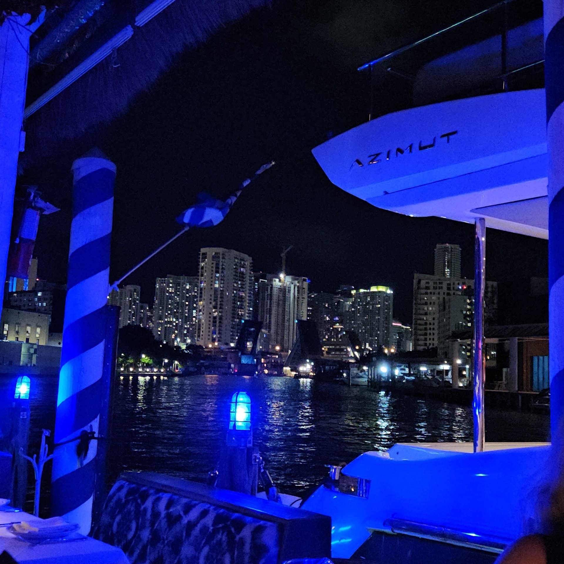 Kiki On The River venue ambiance at night in Miami