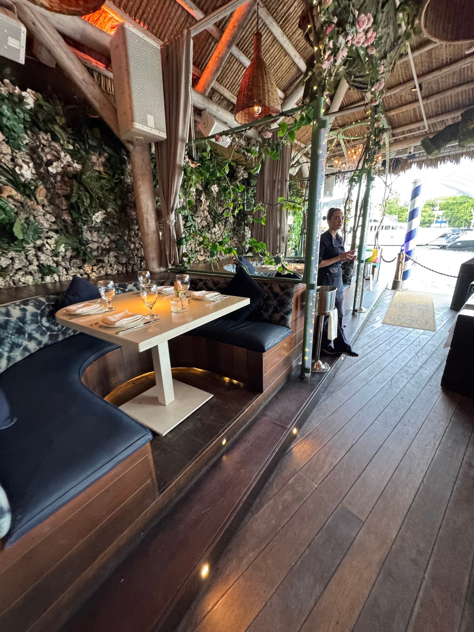 Kiki On The River interior dining space in Miami
