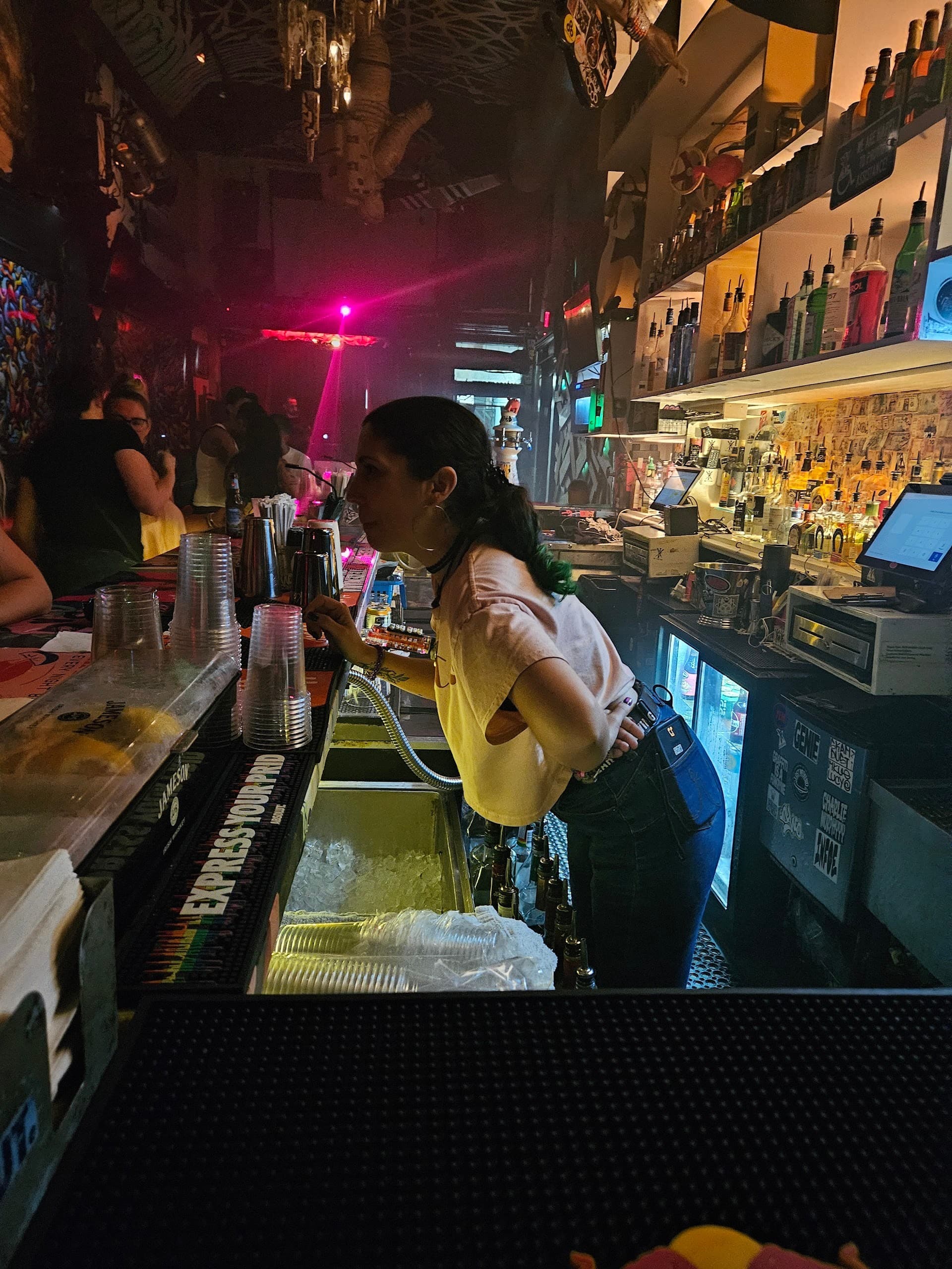 Bartender at Kill Your Idol in Miami Beach