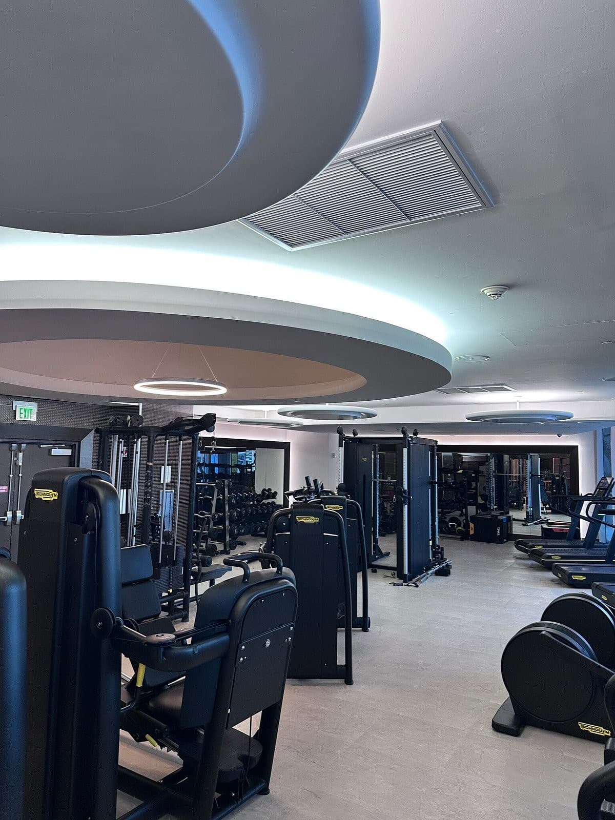 Modern gym at Kimpton EPIC Hotel in Miami