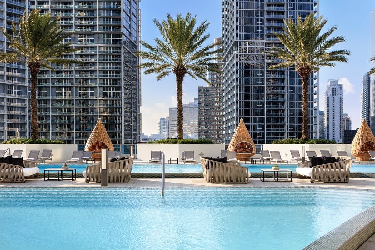 Kimpton EPIC Hotel pool area in Miami