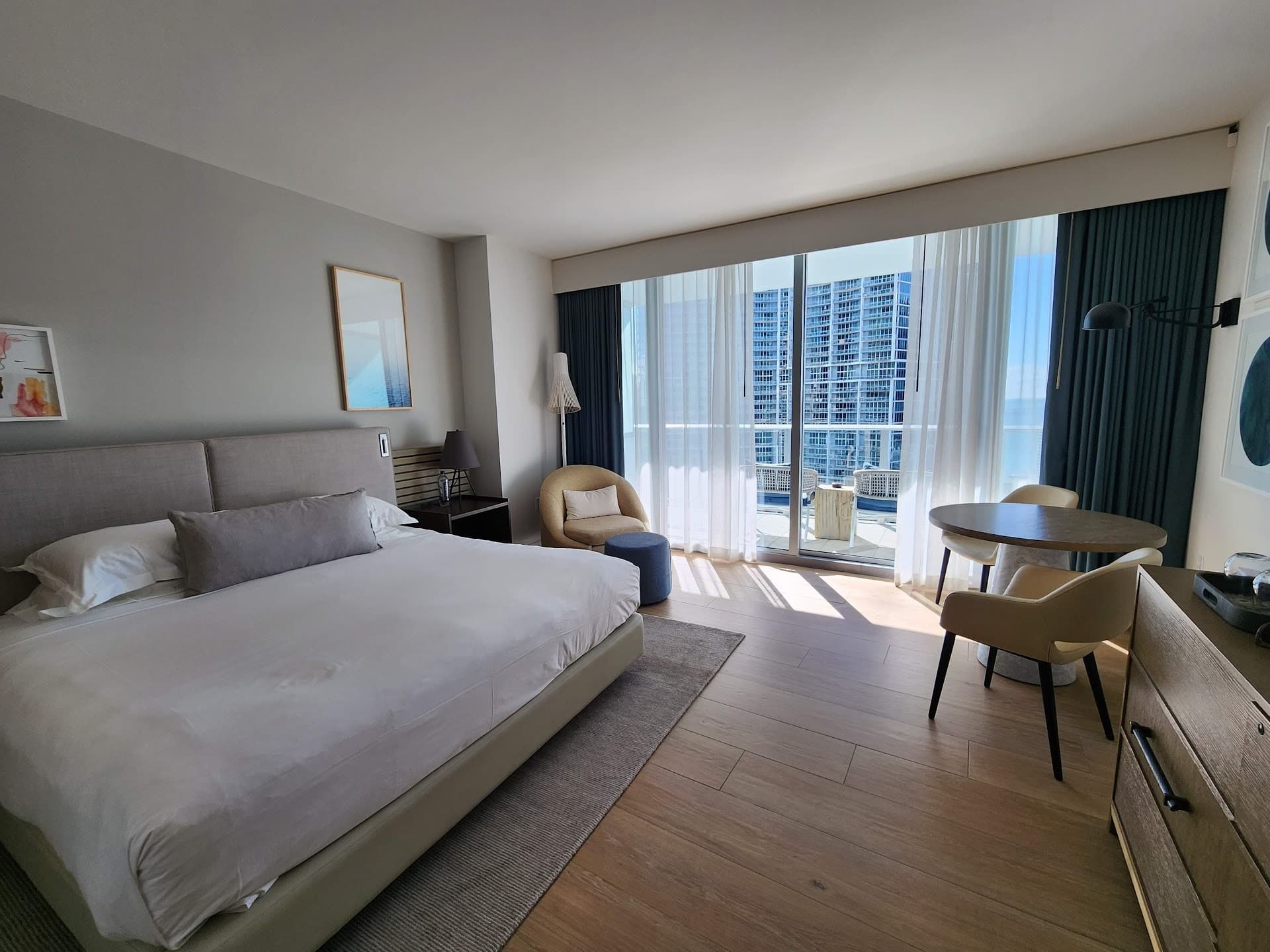 Modern room at Kimpton EPIC Hotel in Miami