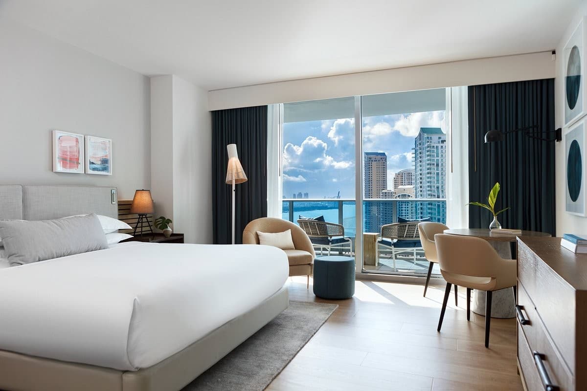 Kimpton EPIC Hotel room with city view in Miami