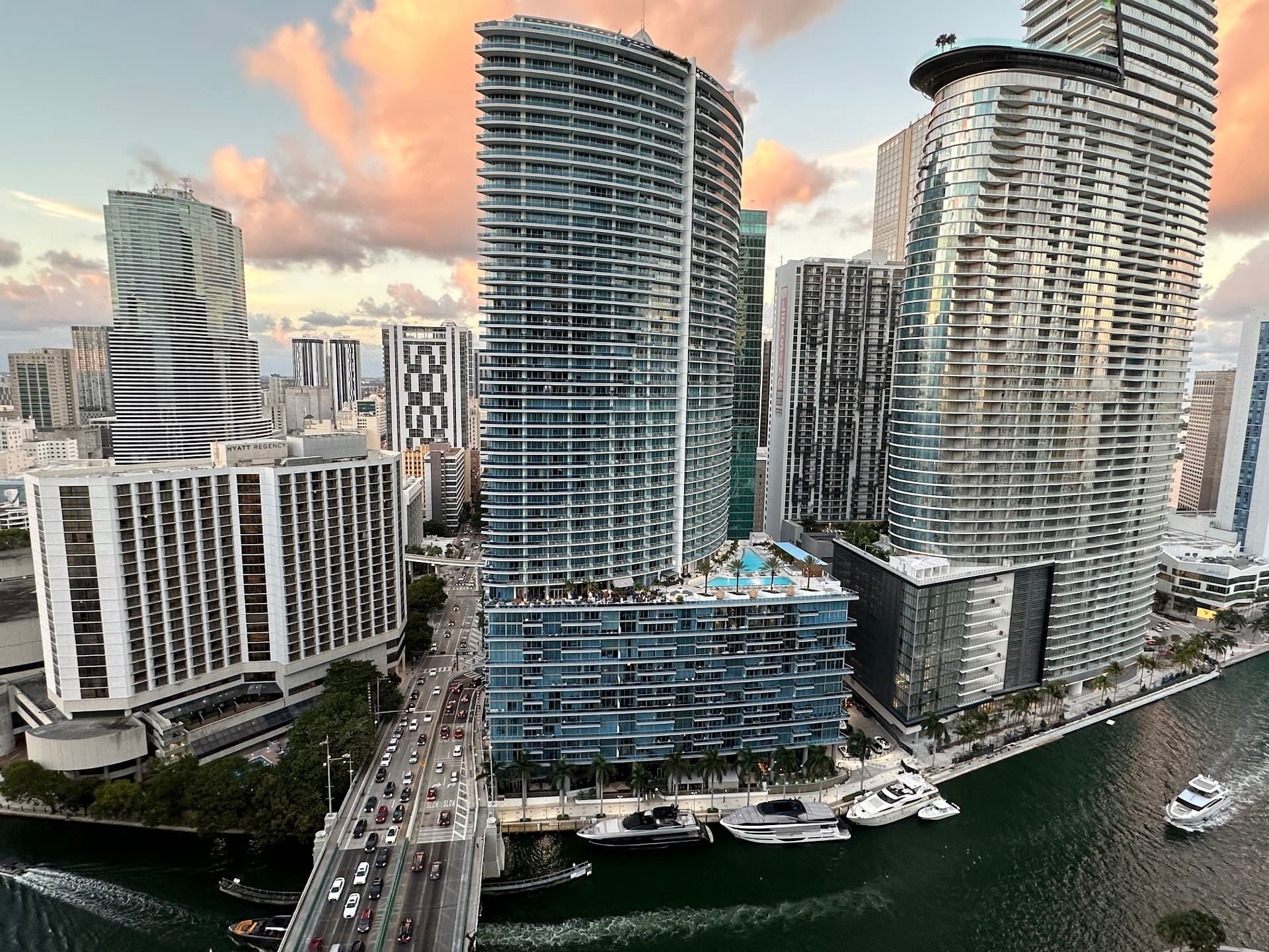 Miami skyline view from Kimpton EPIC Hotel