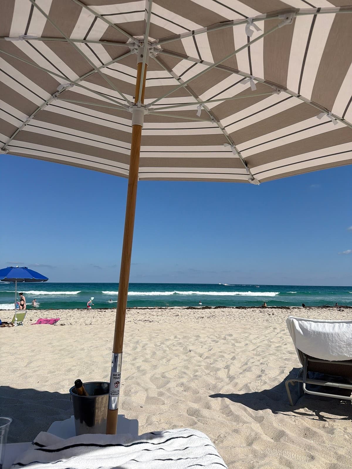 Beach area at Kimpton Surfcomber Hotel in Miami Beach