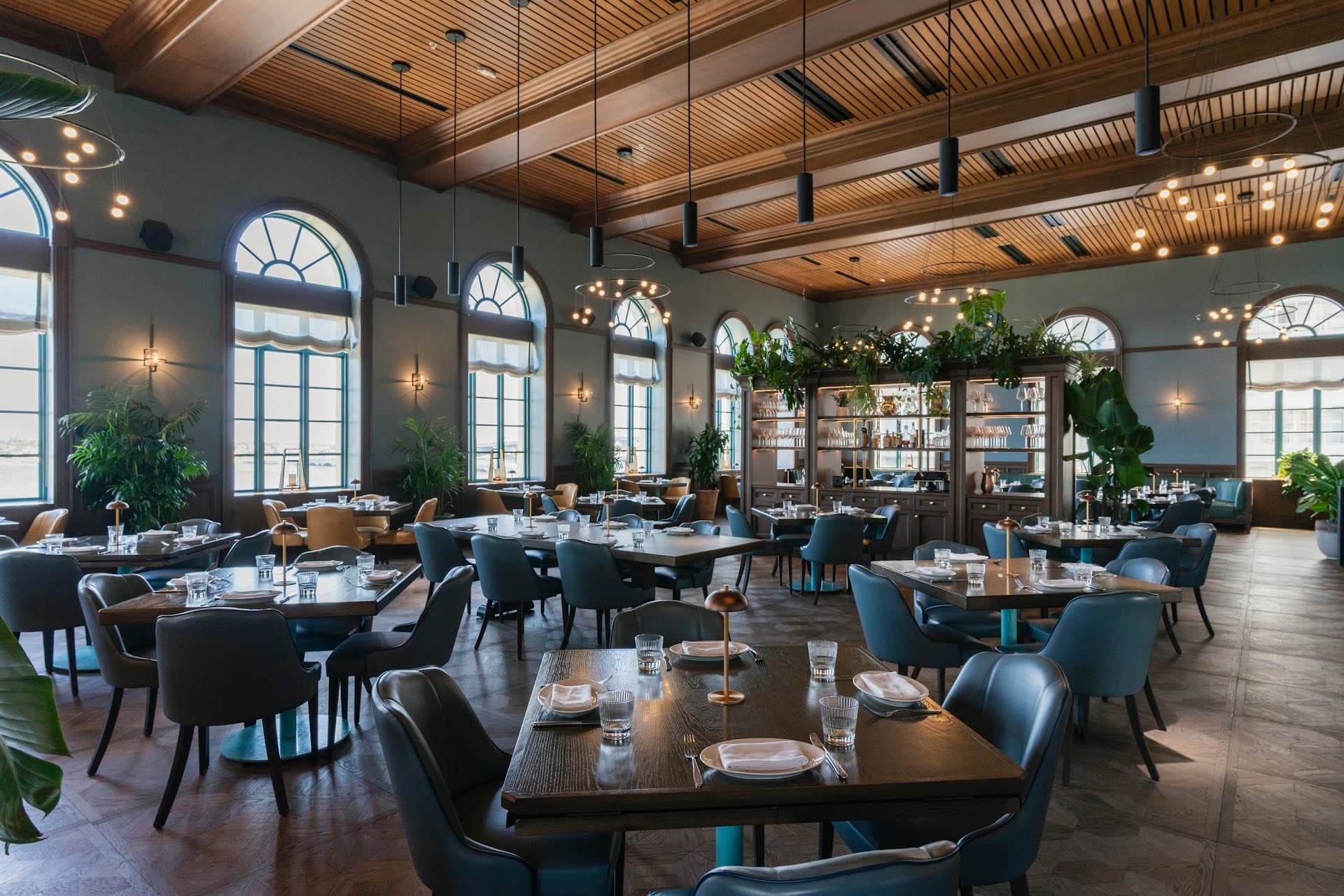 Interior of Klaw Miami restaurant showcasing stylish decor