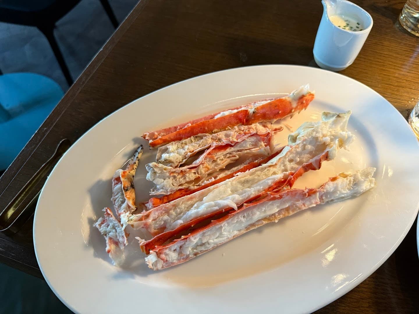 Crab legs dish at Klaw Miami restaurant