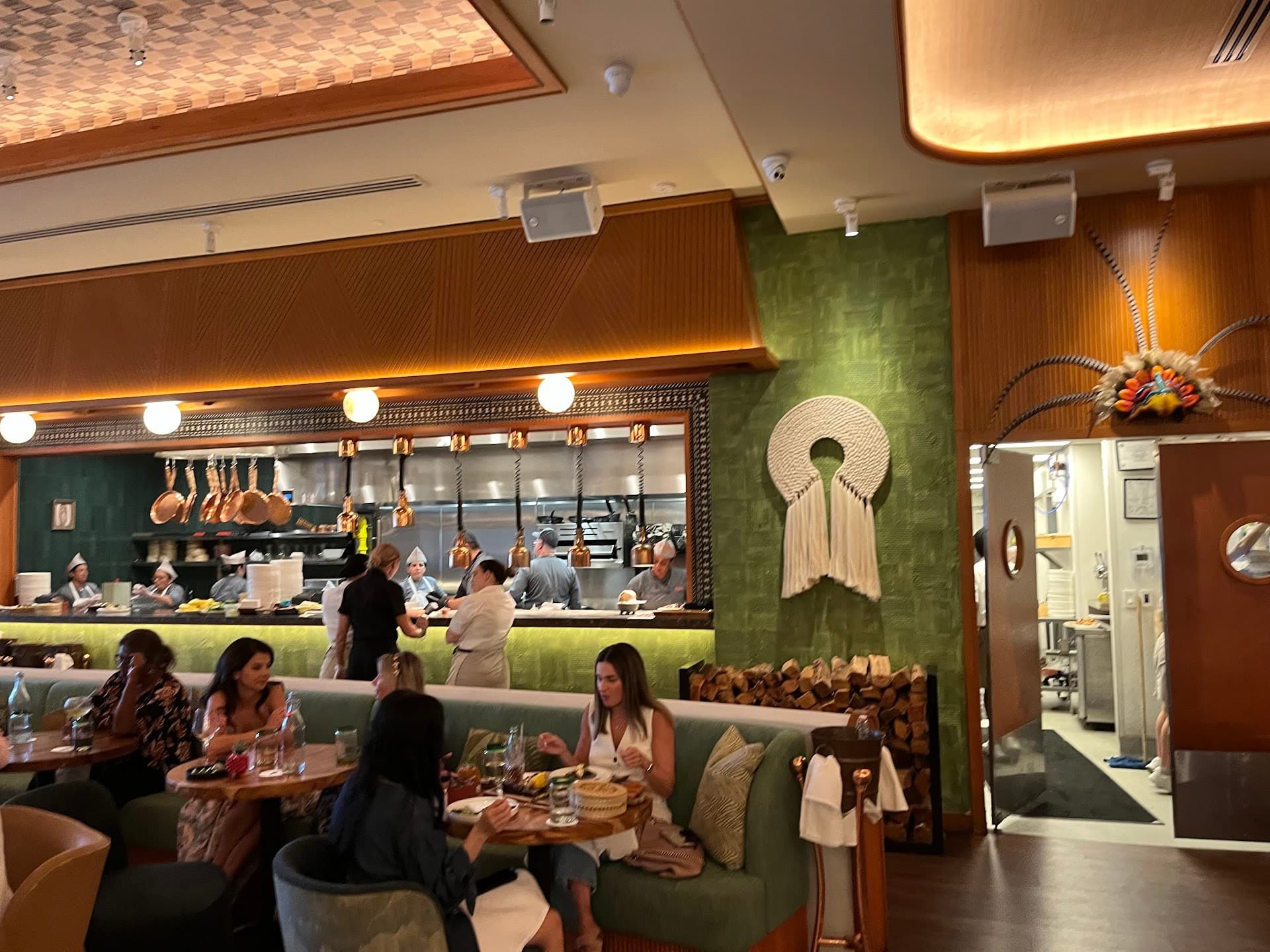 Koko restaurant interior in Miami with guests dining