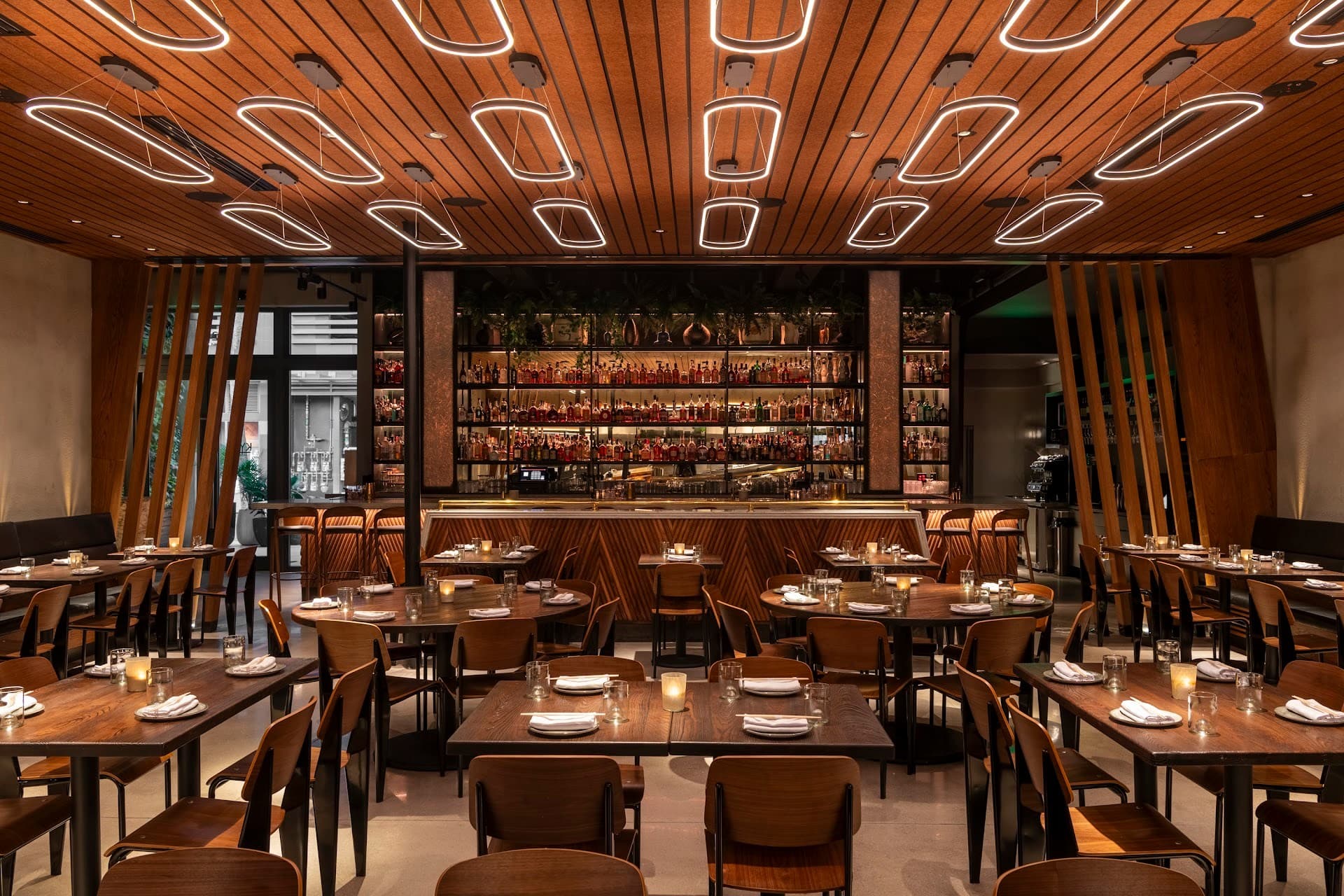 KYU Miami interior dining space with modern decor