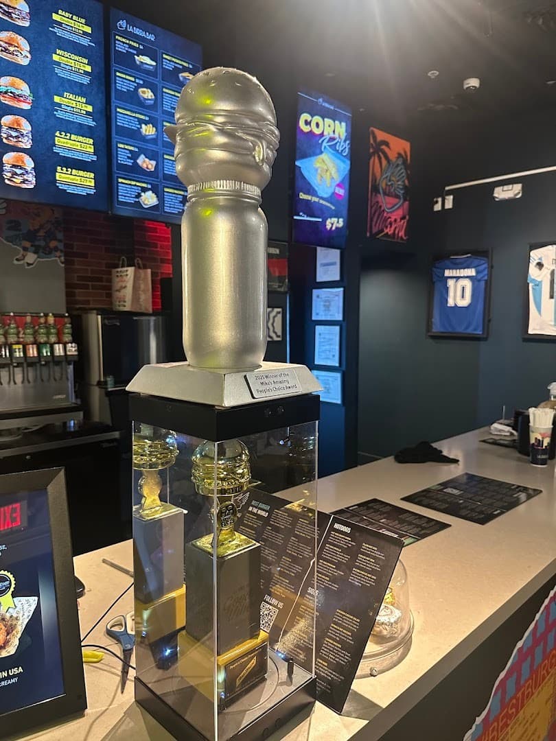La Birra Bar interior with trophy display in Miami