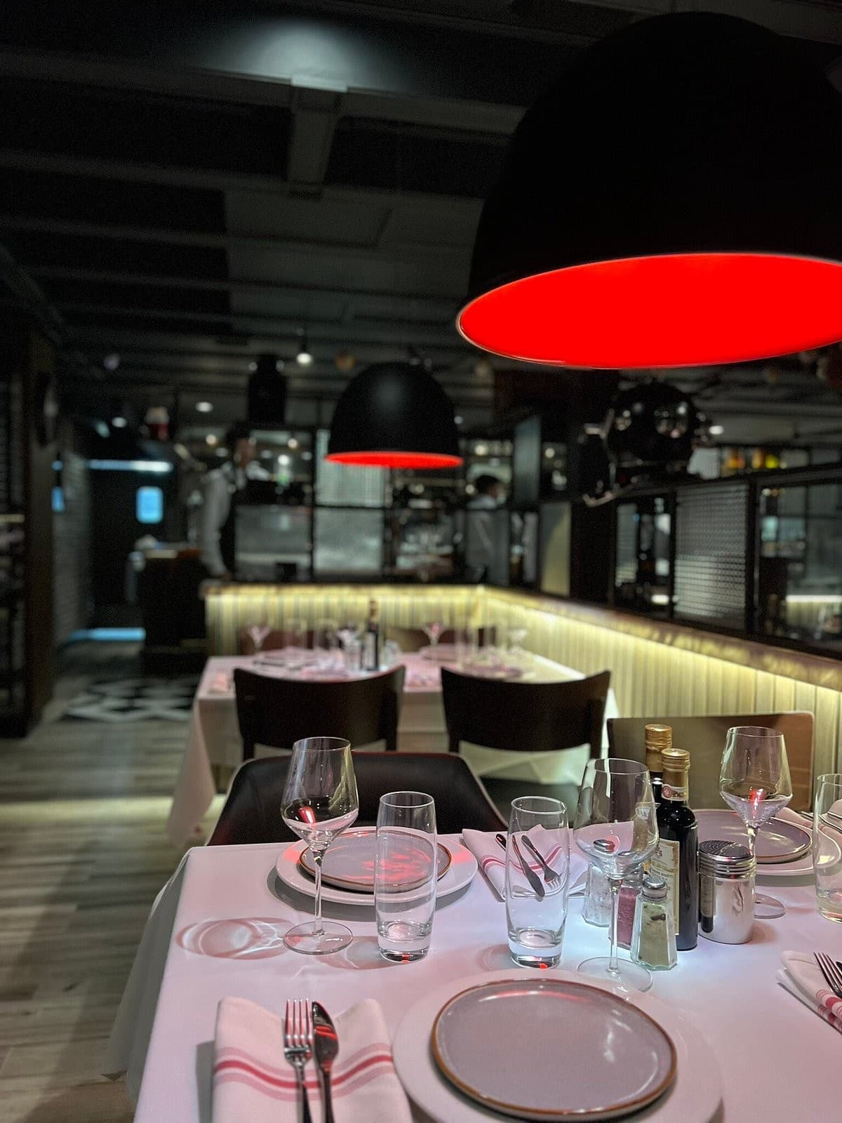 Interior view of La Cabrera Sunny Isles restaurant in Miami