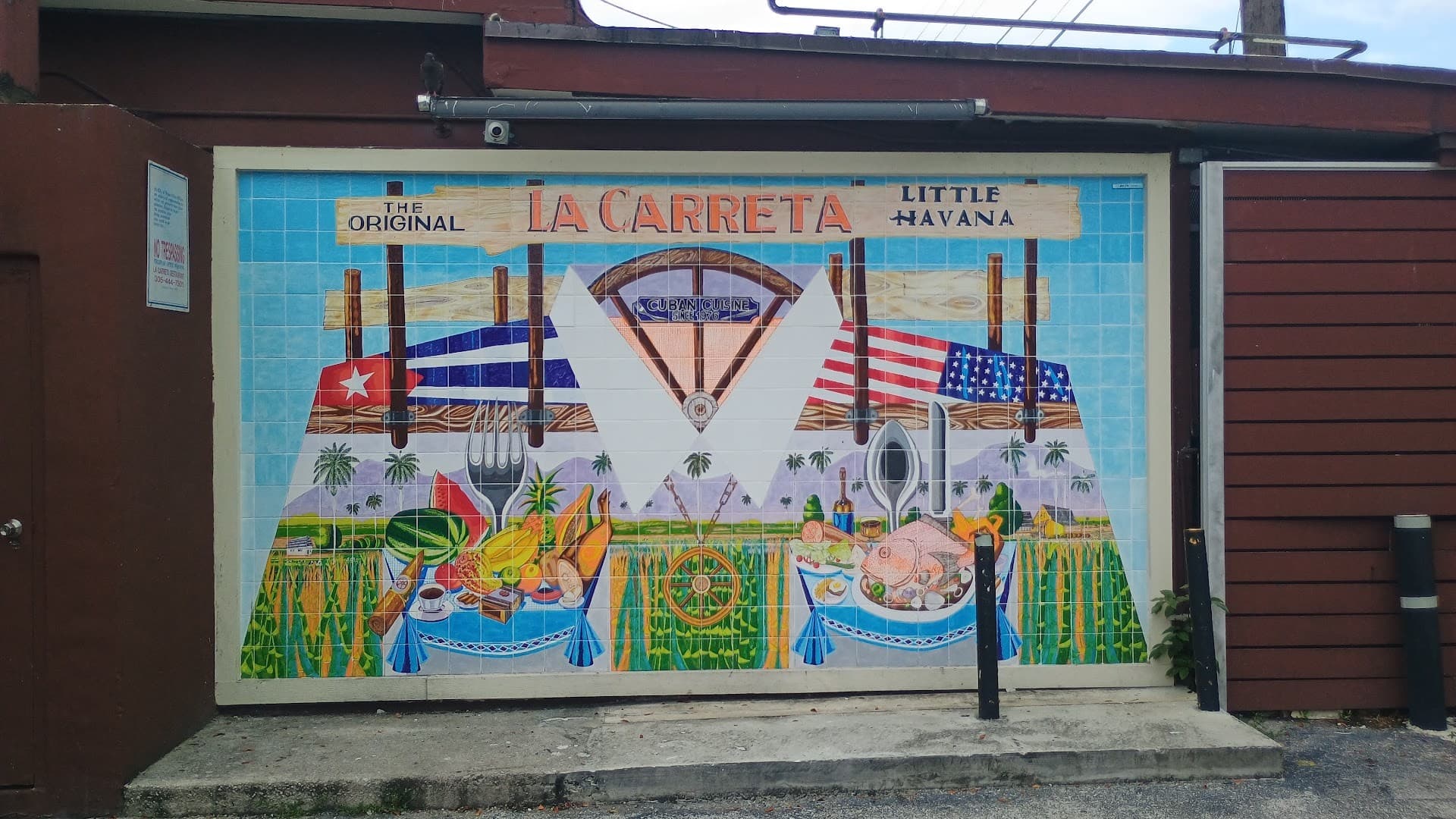 La Carreta mural in Little Havana, Miami