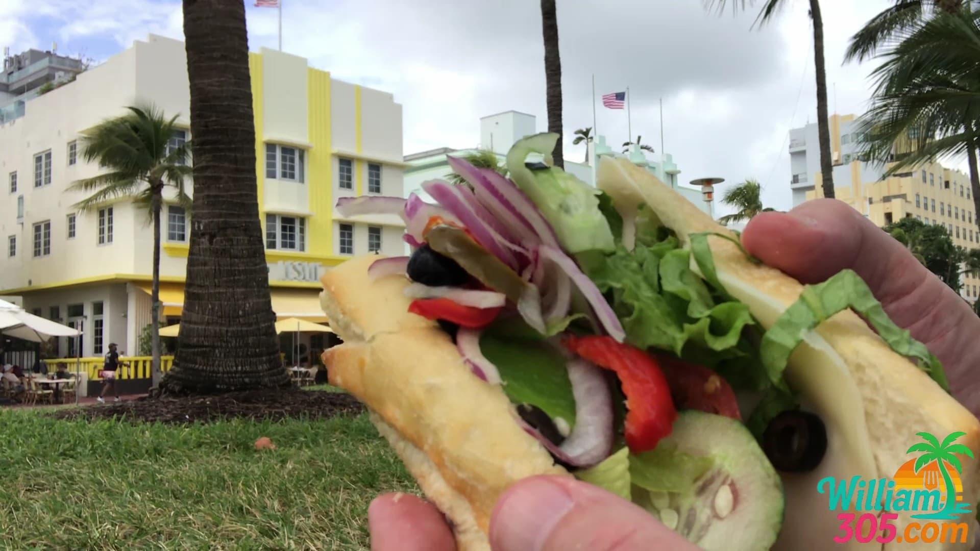 Delicious sandwich from La Sandwicherie Miami Beach