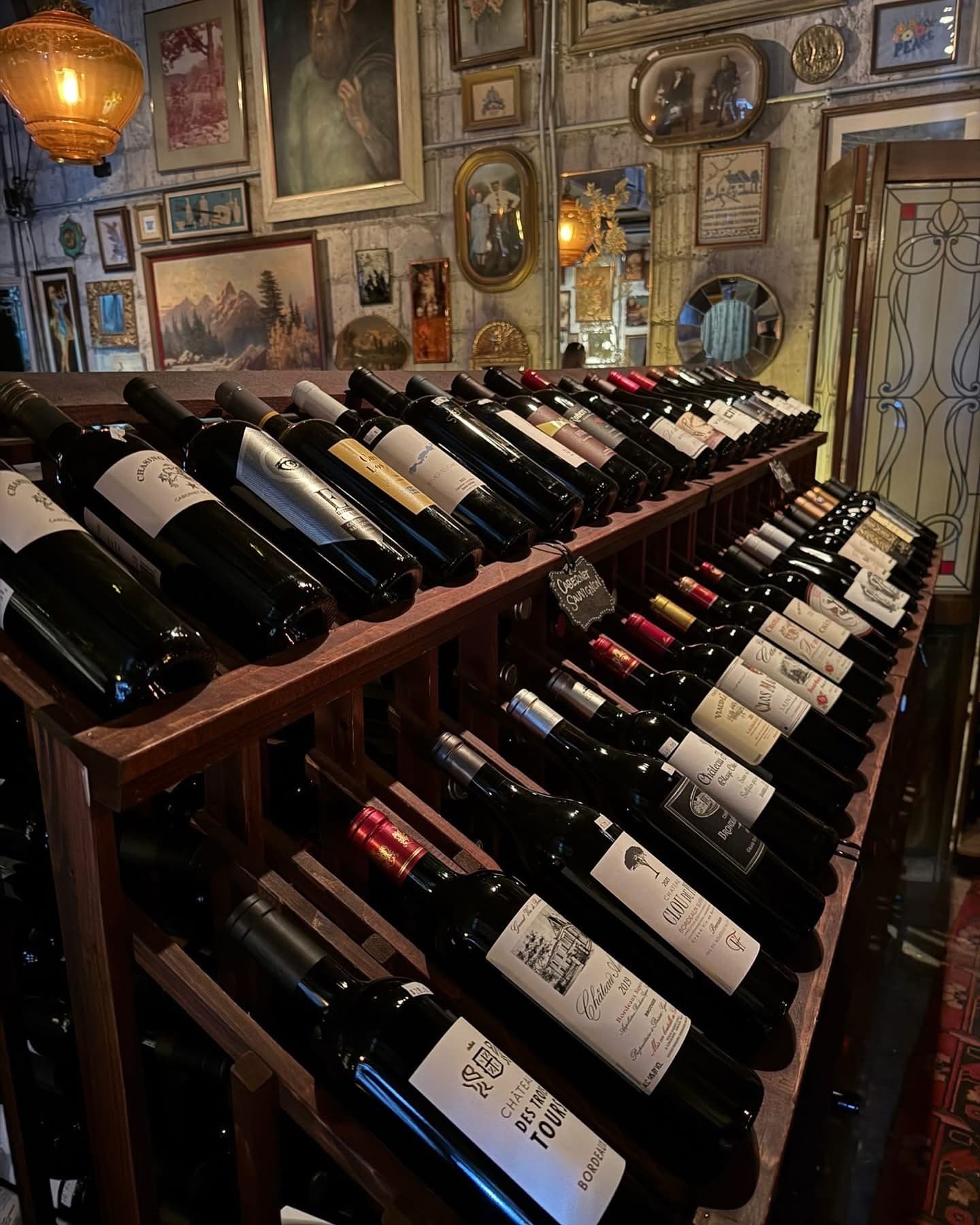 Wine selection at Lagniappe in Miami