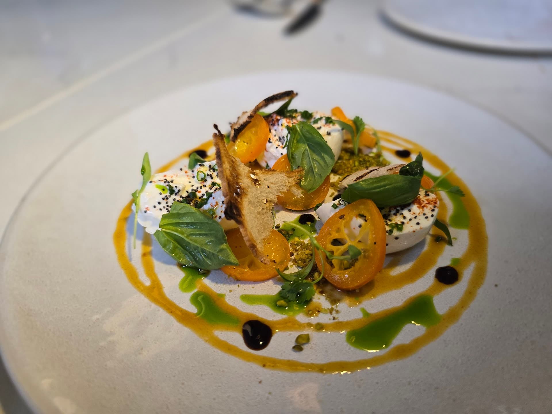 Gourmet dish at Le Jardinier in Miami