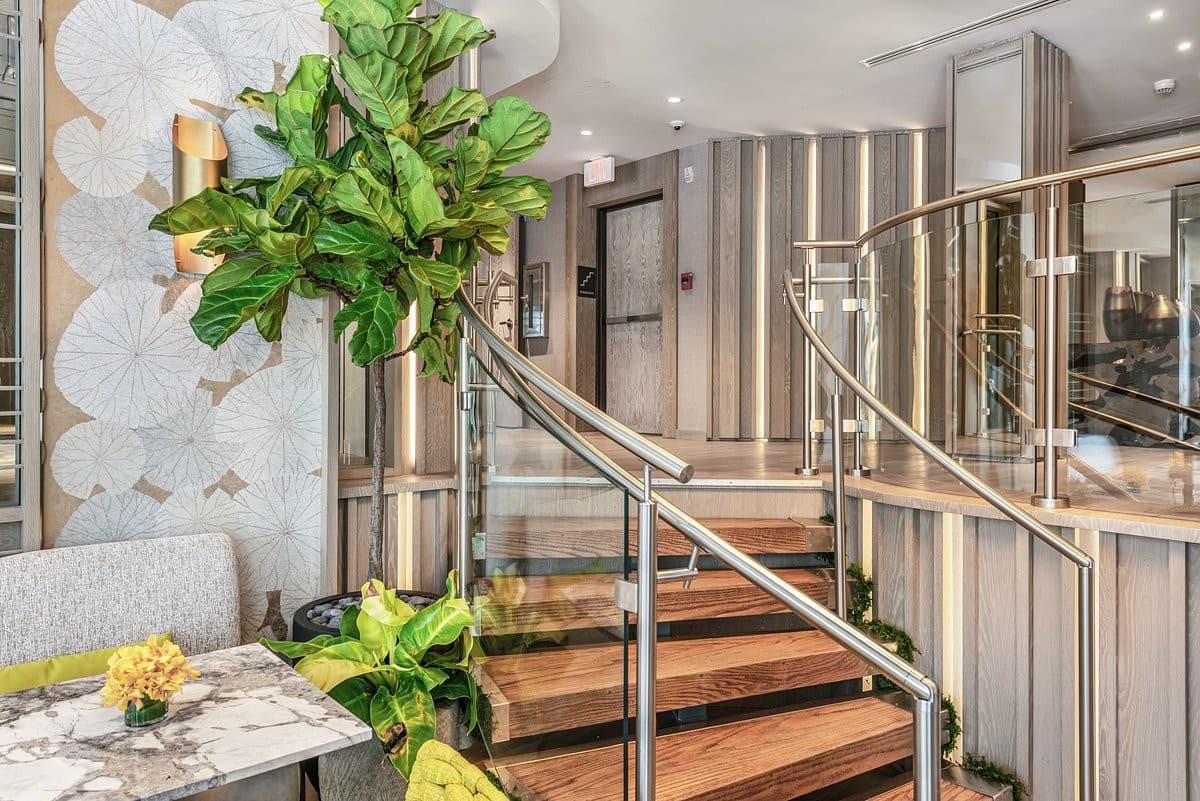 Lennox Miami Beach hotel lobby with modern decor