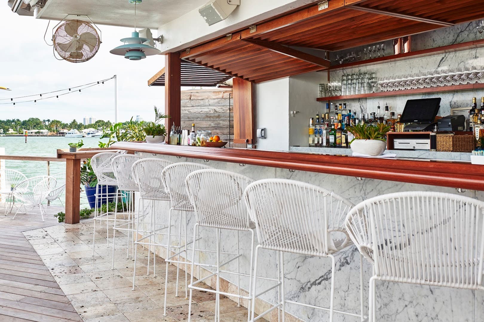 Lido Bayside bar area in Miami Beach