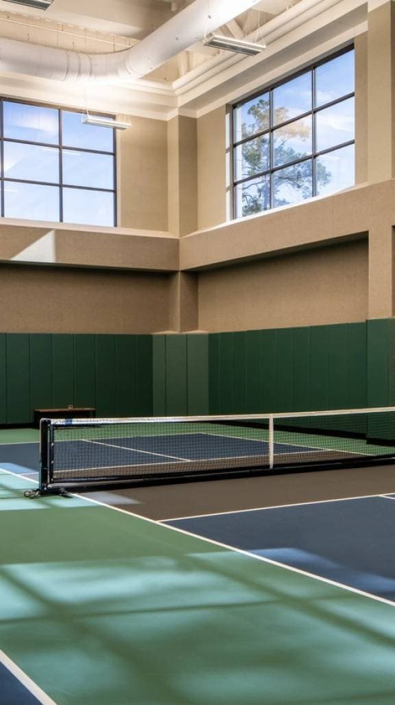 Life Time indoor tennis court in Coral Gables