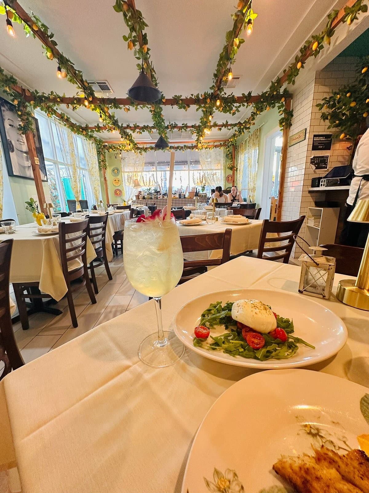 Interior view of Limoncello restaurant in Miami Beach