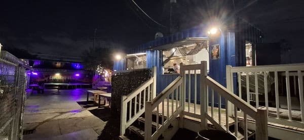 Lincoln's Beard Brewing & Cocktails exterior at night, Miami