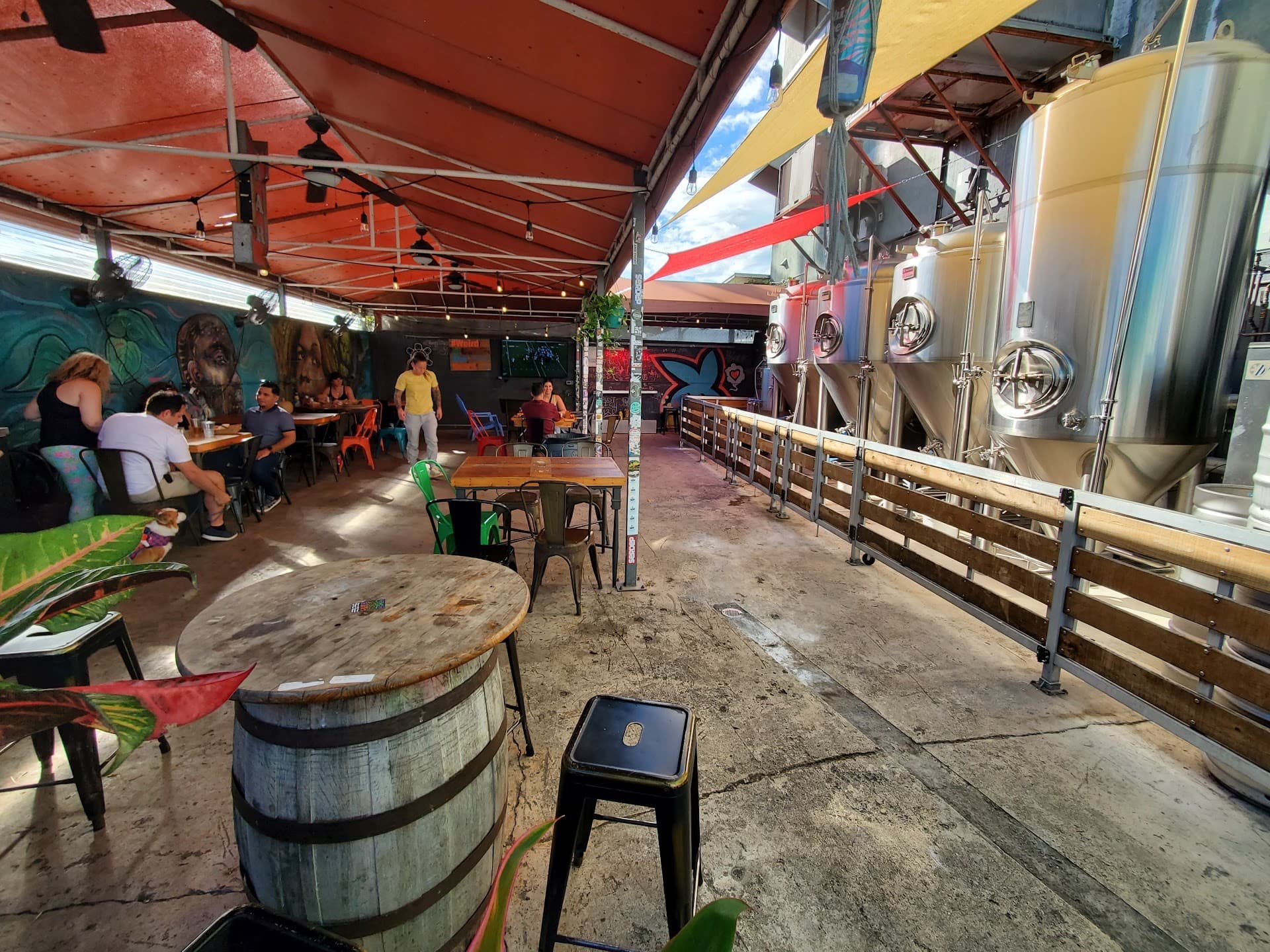 Interior of Lincoln's Beard Brewing & Cocktails in Miami
