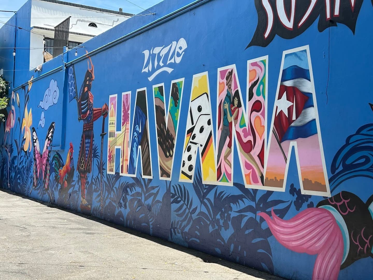 Colorful mural in Little Havana, Miami