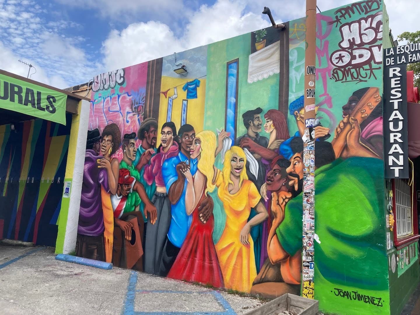 Colorful mural in Little Havana, Miami