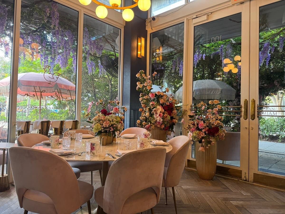 Charming interior of Little Hen restaurant in Miami