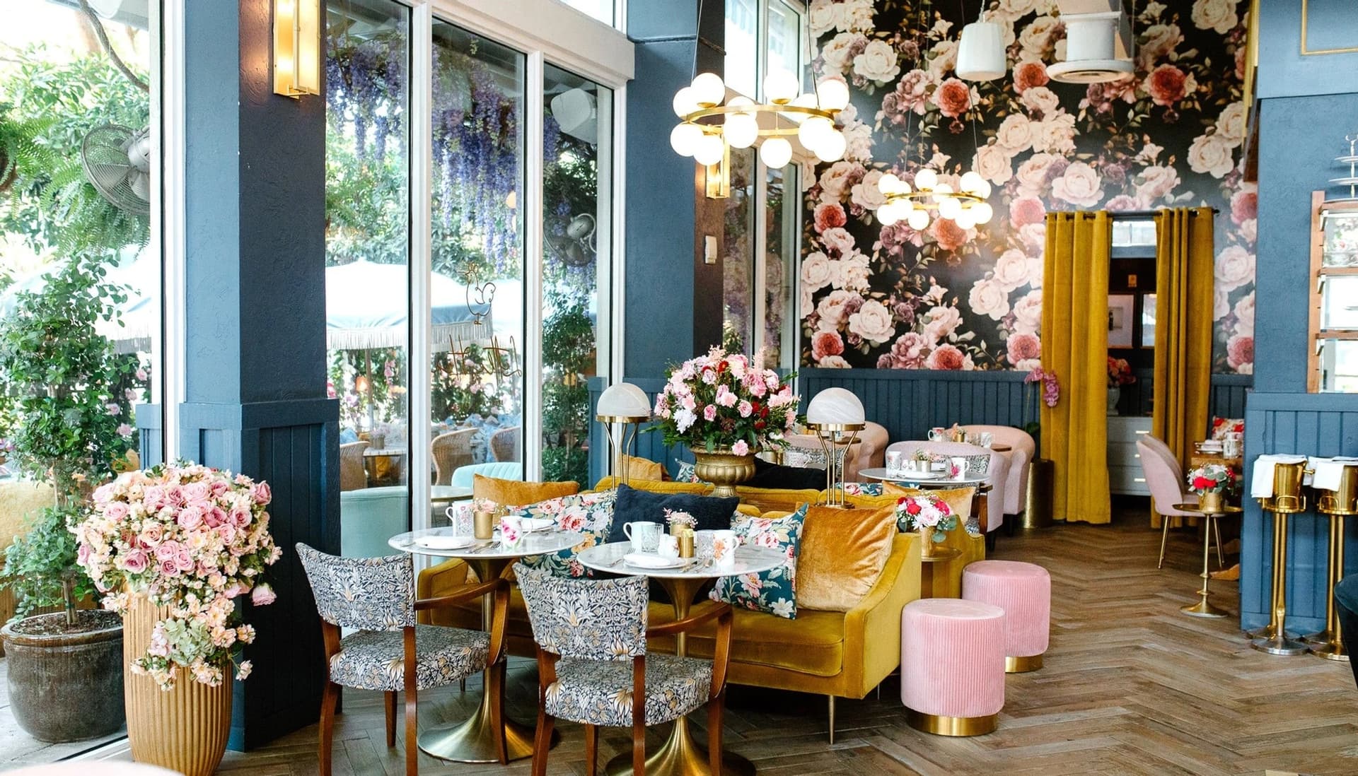 Charming interior of Little Hen restaurant in Miami