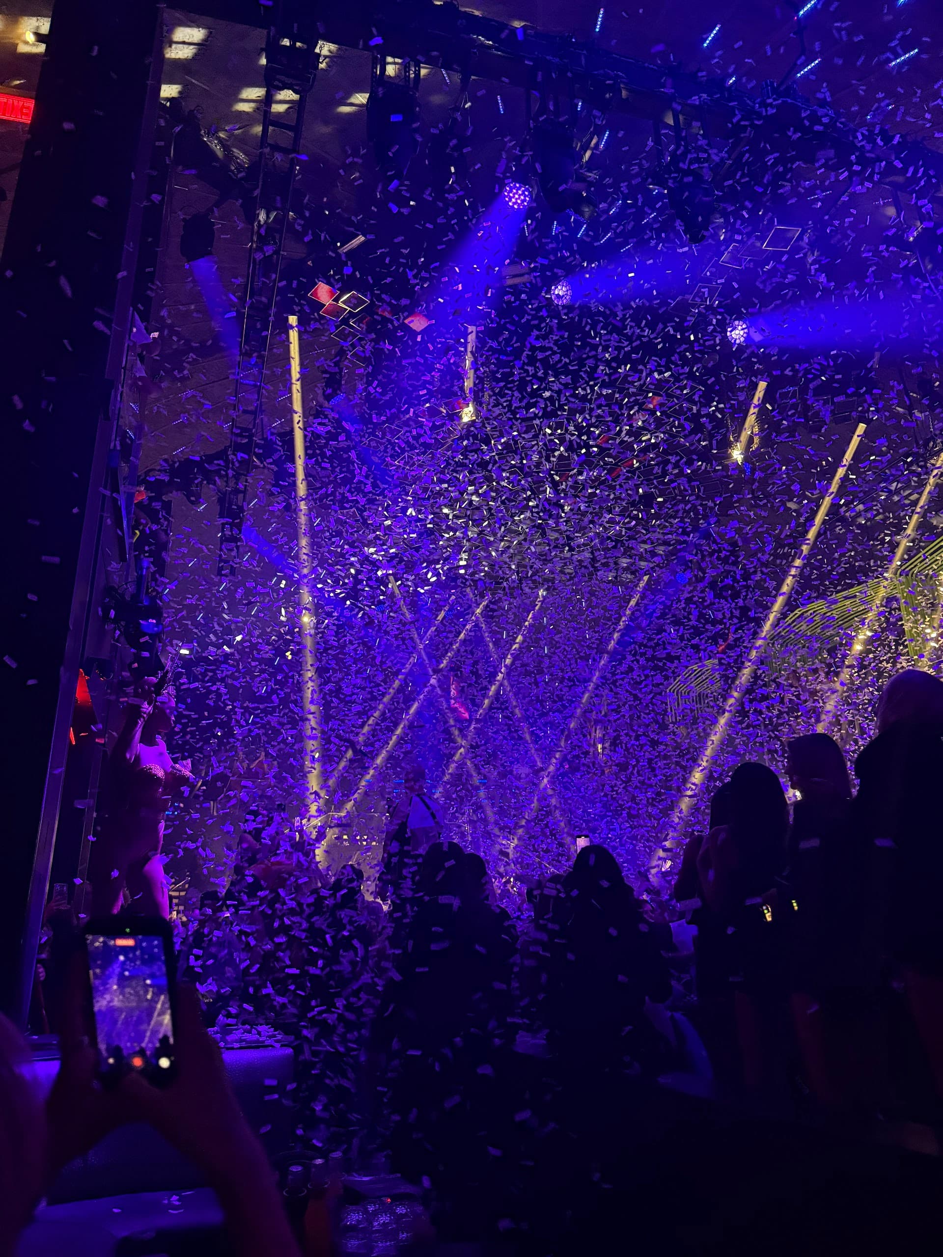LIV Nightclub Miami Beach with confetti and lights