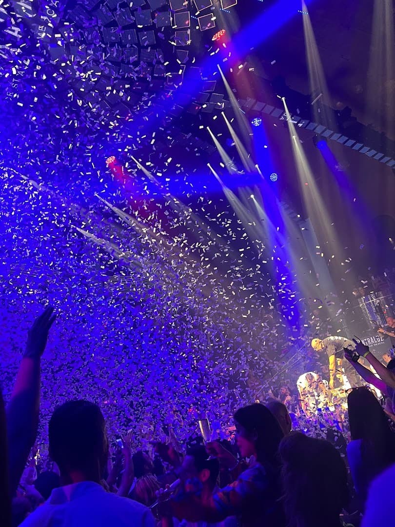 LIV Nightclub Miami Beach vibrant dancefloor with confetti