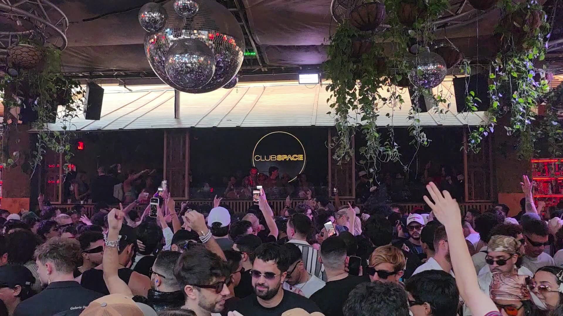 DJ stage at Club Space in Miami nightlife