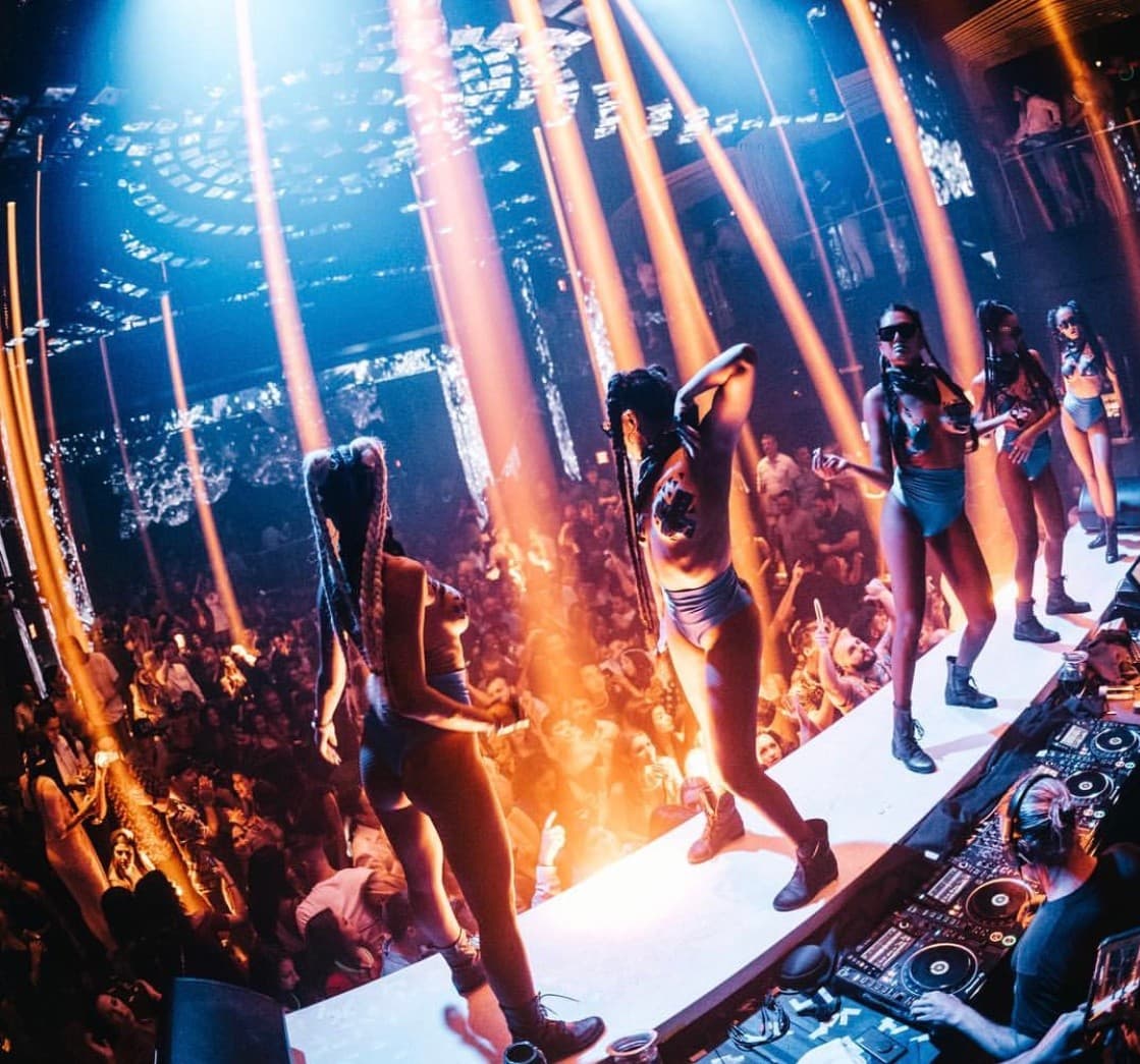LIV Nightclub Miami vibrant DJ stage atmosphere