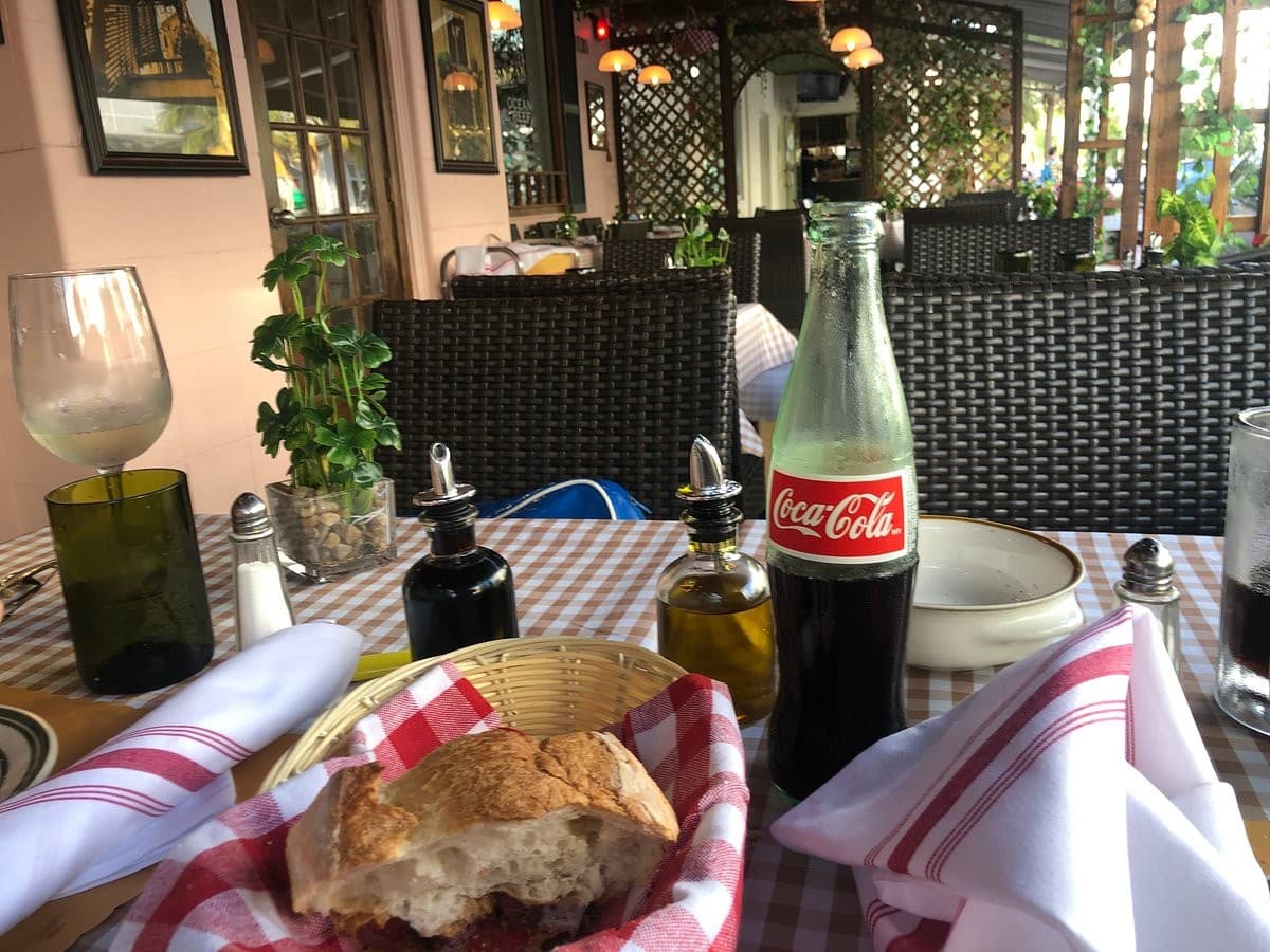 Dining area at ll Pastaiolo in Miami Beach