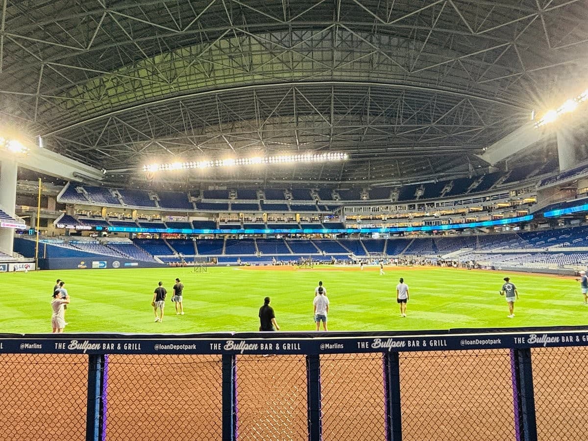 LoanDepot Park field view in Miami
