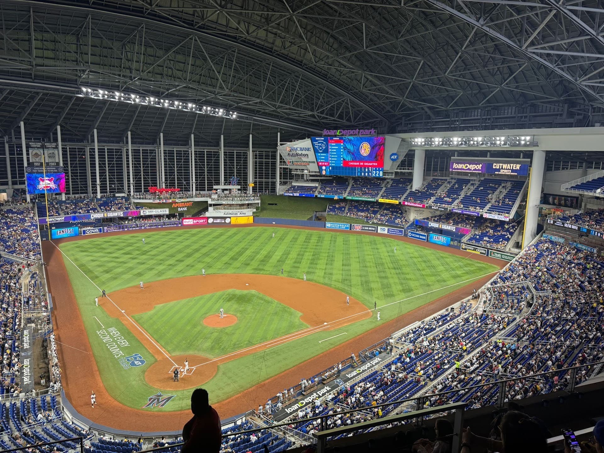 LoanDepot Park view of the field in Miami