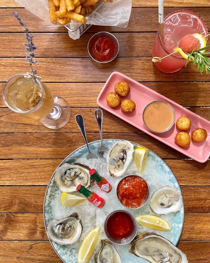 Oysters and drinks at Local House Miami Beach